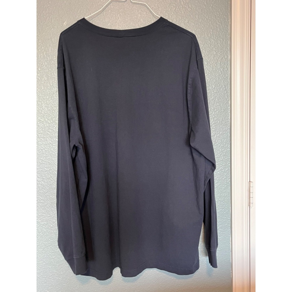 Carhartt K126 T-Shirt Men's Navy Blue Workwear Long Sleeve Pocket Tee  Sz  2XL - Picture 11 of 11